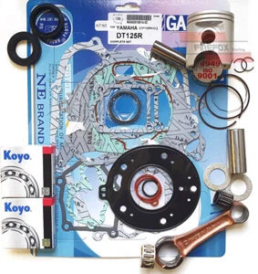 Yamaha DTR125 DT125 R Engine Rebuild Kit - Mitaka Rod Piston Gaskets Crank Seals - Picture 1 of 2