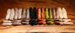 SNOWSHOE RABBIT FEET SET Hareline Dubbin' Fly Tying Dubbing & Dry Fly Winging - Picture 1 of 9