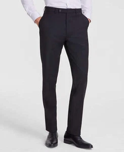 Calvin Klein Men's Slim-Fit Wool-Blend Stretch Suit Pants 19B 840 - Picture 1 of 4