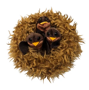 COLA POPULAR BEBÉ PETIRROJO EN NIDO MANO MARIONETA PELUCHE POR FOLKMANIS PREESCOLAR NUEVO CON ETIQUETAS RARO - Imagen 1 de 5