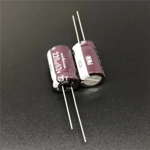 10/100pcs 220UF 63V Nichicon PM 12.5X20mm 63V220UF Super Low Impedance Capacitor - Picture 1 of 2