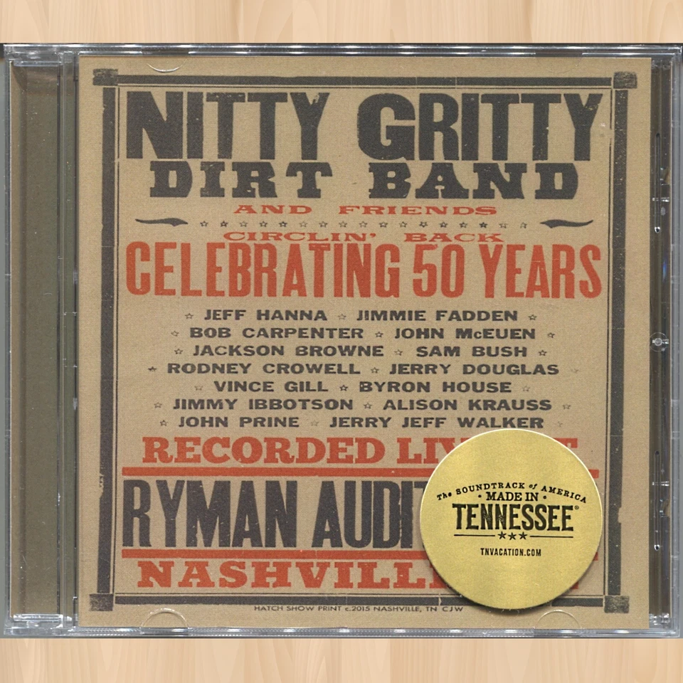 Nitty Gritty Dirt Band & Friends Circlin' Back Celebrating 50 Years Live CD 0629