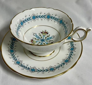 Tazza da tè e piattino vintage Coalport Geneva, Bone China, bel modello - Foto 1 di 10