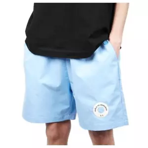 DROLE DE MONSIEUR Logo Patch Shorts in Blue - Picture 1 of 10