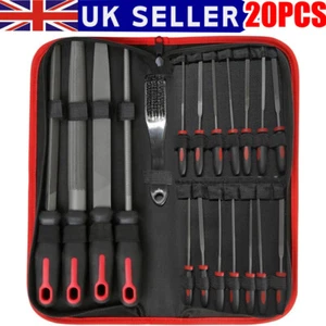 20 PCS Metal Hand & Needle File Tool Set Large & Fine Micro Steel Files Hi-Spec - Picture 1 of 14