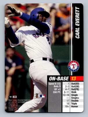 2003 MLB Showdown Pennant Run Carl Everett #099 - Image 1 of 2