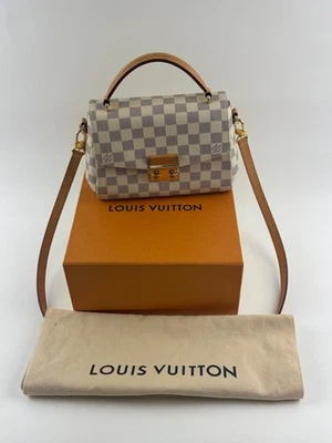 Louis Vuitton Croisette Damier Azur Canvas Authentic Shoulder Bag N41581 - Image 1 of 4