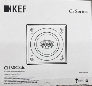 KEF CI160CSDS, 6.5" In-Ceiling Dual Voice Square Speaker, 80W (Each) - Picture 1 of 2