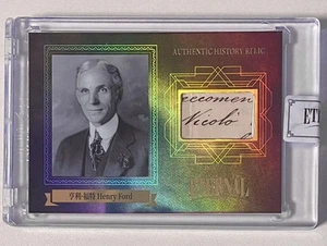 HENRY FORD 2024 ETERNAL Serial #/D 98/99 Authentic Hand Written Cut Letter Relic - Picture 1 of 4