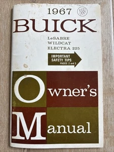BUICK 1967 LeSabre Wildcat Electra 225 Owner's Manual Original Vintage 1380620 - Bild 1 von 9