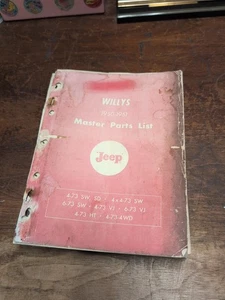 1950 1951 Jeep Willy's Master Parts List Book Catalog  - Bild 1 von 6