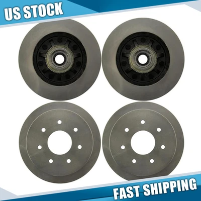 Kit de 4 rotores de freno delanteros y traseros para Ford F-250 1998 1999 Foto 1 de 4