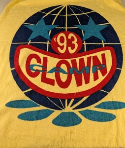 C1993 Clown Camp Strandtuch World Clown Association Souvenir - T - Bild 1 von 4