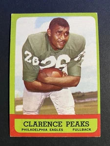 1963 Topps Football Clarence Peaks Philadelphia Eagles Card #113 (a) - Picture 1 of 2