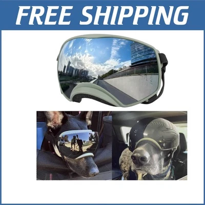 Stylish Anti-UV Sunglasses for Medium to Large Dogs - Green with Adjustable Fit - Image 1 of 4