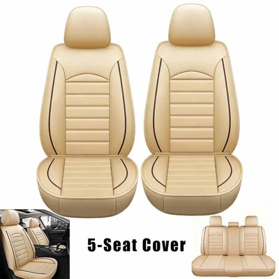 For Lexus LS ES300 GS350 Front & Rear Seat Cover 5-Seat Premium Leather Cushion Foto 1 de 4