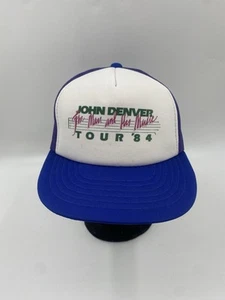 Vintage JOHN DENVER Tour '84 Mesh Back Cap One Size Snapback The Man & His Music - Bild 1 von 9