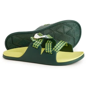 NIB Chaco Chillos Men's Slide Sandals, Public Lands Evergreen Size 15 48 - Picture 1 of 6
