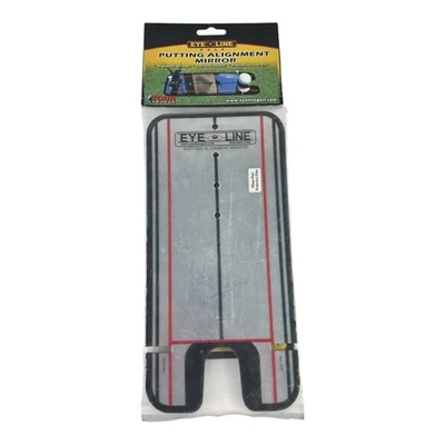 Eyeline Golf Putting Alignment Line Mirror Training Trainer Mirror W/ Carry Bag - Image 1 of 4