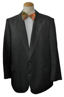 CASHMERE-SAKKO PLUS-Gr.30 5XL Kaschmir-Schurwolle Anthrazit-Grautöne sehr edel - Bild 1 von 4