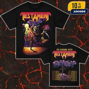 Testament An Evening With 2025 Tour Unisex Double Sides T-Shirt All Size - Picture 1 of 5