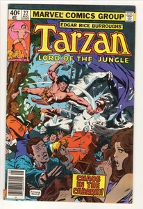 1979 Tarzan Herr des Dschungels #27 Marvel Comic Buch Concrete Jungle - Bild 1 von 1