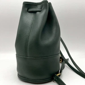 COACH 9984 Vintage Bixby Sling Shoulder Bag Glove-tanned Cowhide Green Japan - Picture 1 of 24