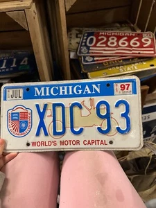 1990s Michigan license plate centennial XDC 93 - Picture 1 of 15