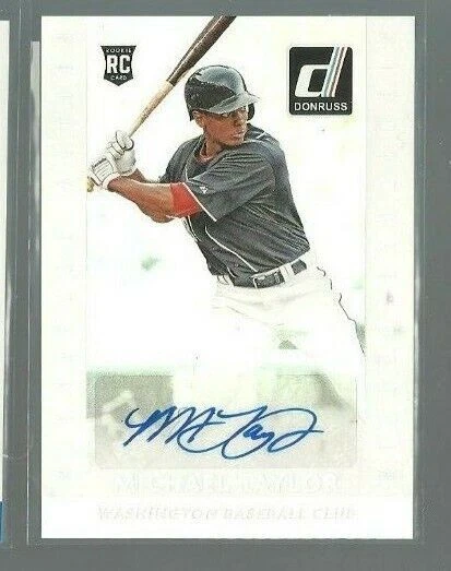 2015 Donruss Signature Series #26 Michael Taylor (ref 65631) - Image 1 of 1