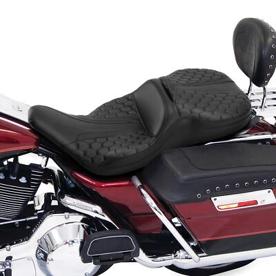Asiento de conductor de pasajero apto para Harley Davidson Electra Glide FLHT 1997-2007 Foto 1 de 4