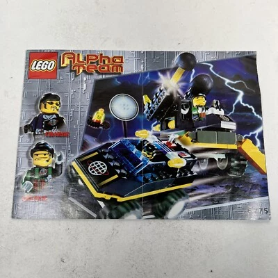 2001 Lego Alpha Team 6775 Bomb Squad Instruction Booklet Only - Image 1 of 4