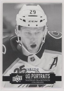 2021 Upper Deck Series 1 UD Portraits Black & White /250 Nathan MacKinnon #P-27