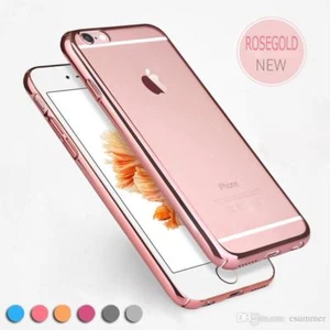 CLEAR TPU SILICONE CASE COQUE TRANSPARENT IPHONE 5 5S SE 6 6S 7 8 PLUS - Photo 1 sur 9