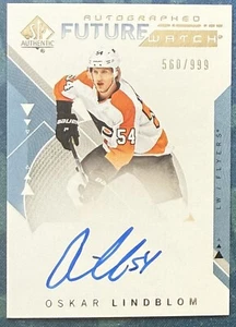 2018-19 Upper Deck Authentic #171 Oskar Lindblom Future Watch Auto /999 - Picture 1 of 2