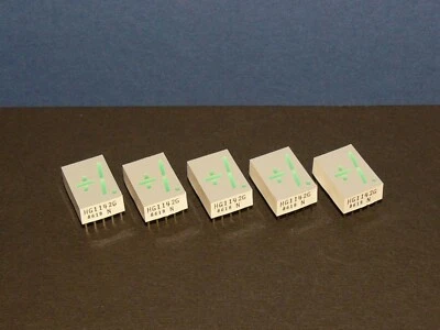 HG1142G Siemens Infineon LED 1 Segment Display Green According Anode 5 Piece - Image 1 of 2