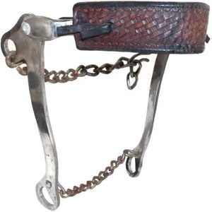 Vintage Sliester Bit USA 40L-2 Shorty 7" Shank Basket Weave Mechanical Hackamore - Picture 1 of 9
