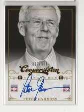 2012 Panini Cooperstown Peter Gammons AUTOGRAPH / 300 Journalist MLB