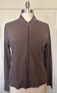 Horny Toad Women's Flexcel Brown Full Zip Casual Athletic Jacket Size Medium - Picture 1 of 8