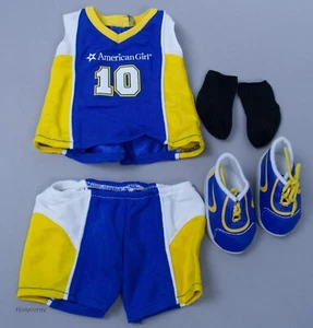 American Girl Puppe Basketball Outfit blau & gold Uniform #10 Trikot Shorts Schuhe - Bild 1 von 1