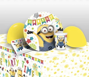 Minions Party Tableware/Decorations Minion Plates/Cups/Napkins/Tablecover Minion - Picture 1 of 21