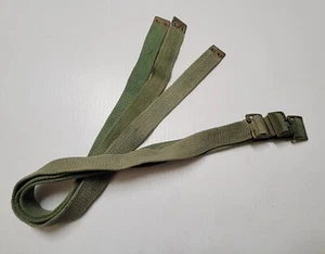 Lot of 3 Vintage Military Cancas Equipment Utility Straps 1" Wide x 28" Length - Picture 1 of 3