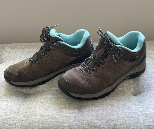 New Balance Caviglia Bassa Marrone E Teal Escursionista Impermeabile 8 5