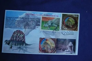 Canada Dinosaurs Dimetrodon Borealis SA Stamp Combo FDC Bullfrog 09595 Sc#W/1496 - Picture 1 of 1