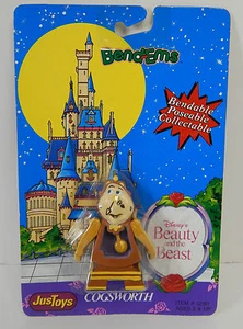Disney Bend-Ems Just Toys Beauty and the Beast COGSWORTH CLOCK Mint Sealed - Picture 1 of 4