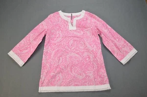 Lilly Pulitzer Popover Girls Top/Shirt Pink Size 10 - Picture 1 of 8