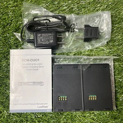 NEU LawMate BCM-DUO1 Akku Ladestation Halterung für BA-2200/4400 Neu im Karton Ladegerät - Bild 1 von 4