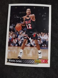 1992-93 Upper Deck Miami Heat Basketball Card #121 Bimbo Coles - Bild 1 von 2