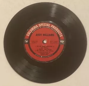 ANDY WILLIAMS - A TASTE OF HONEY AND 5 OTHER SONGS 7" 33-1/3 LP Record - Imagen 1 de 2