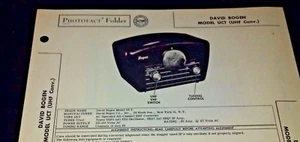 David Bogen Model UCT (UHF Conv.) Photofact Folder - Picture 1 of 1