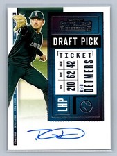 REID DETMERS 2020 Panini Contenders Draft Pick Ticket AUTO #DPT-RD Angels